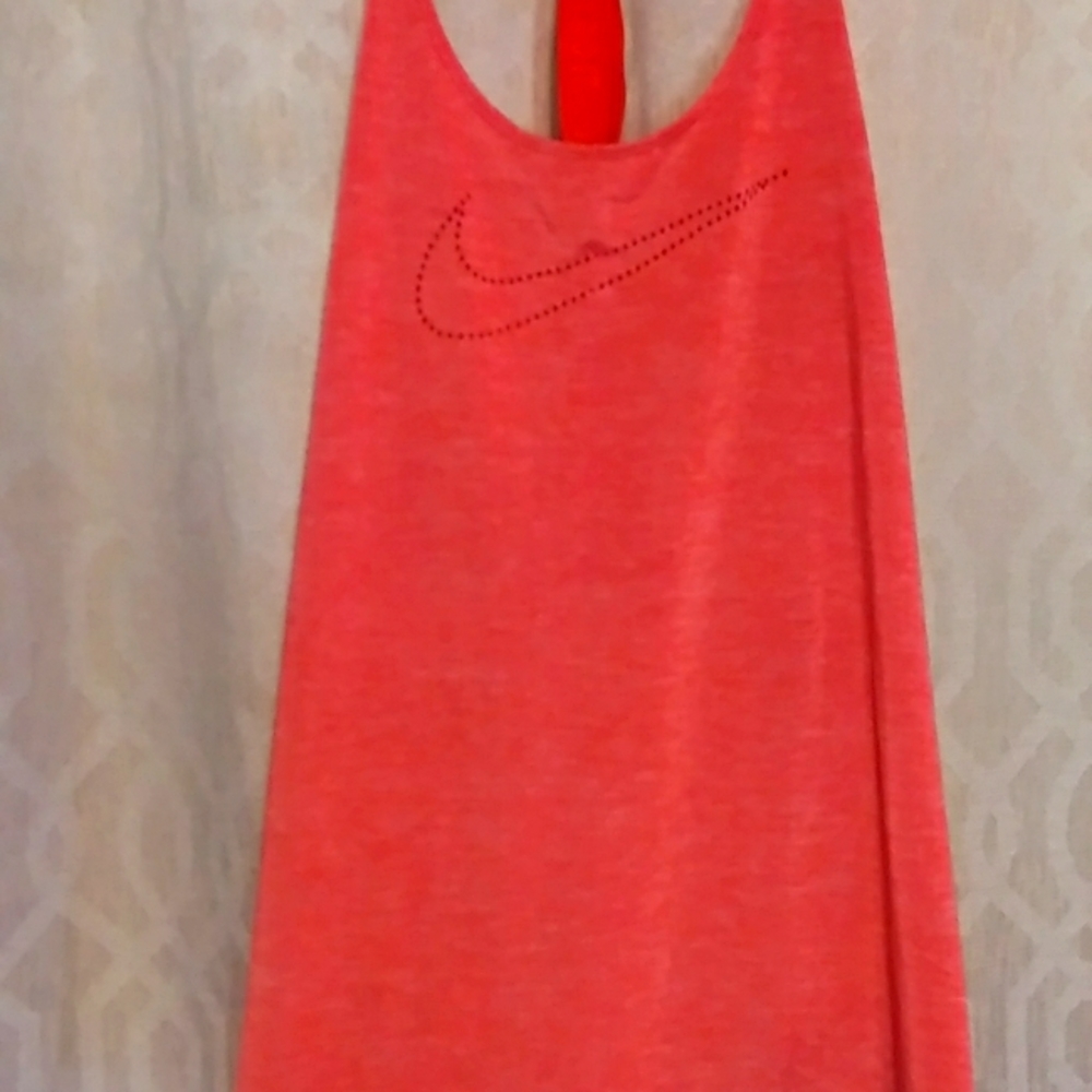 Nike Dri Fit Running Lifting Workout Gym Tank XL Neon Orange